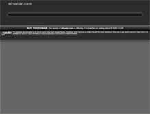 Tablet Screenshot of mtsolar.com